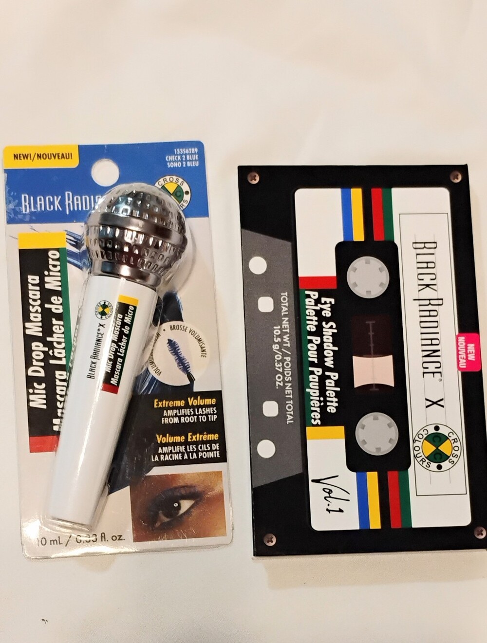 Black Radiance White Microphone Mascara & Cassette Eyeshadow Palette
